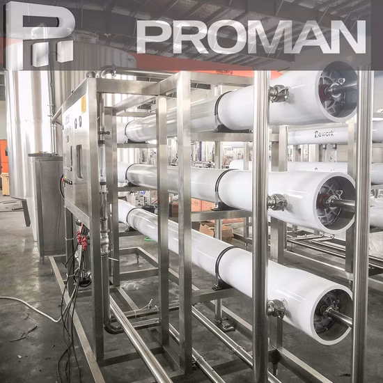 Système automatique de fibres d'osmose inverse UF à eau pure 10000lph RO